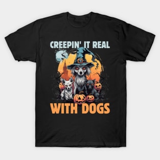 Boo-tifully Bewitched Puppy Dog Halloween T-Shirt